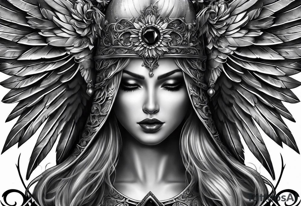 angel of death 3d tattoo idea