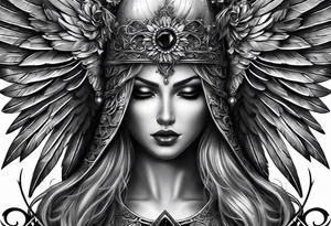 angel of death 3d tattoo idea