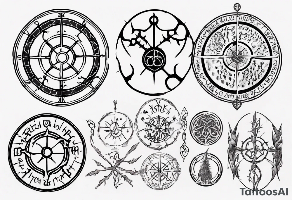 Lord of the rings, Vegvisir tattoo idea