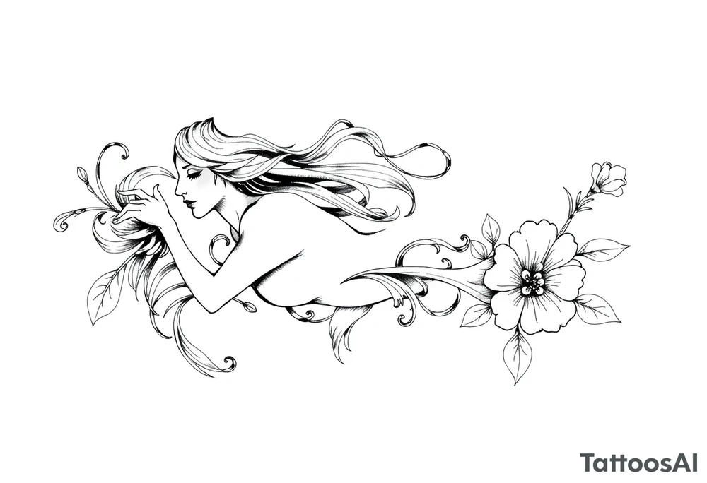 Sexy unique Aquarius sleeve tattoo tattoo idea