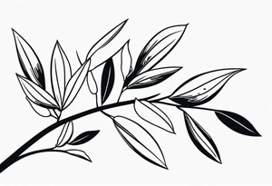 Olive branch tattoo tattoo idea