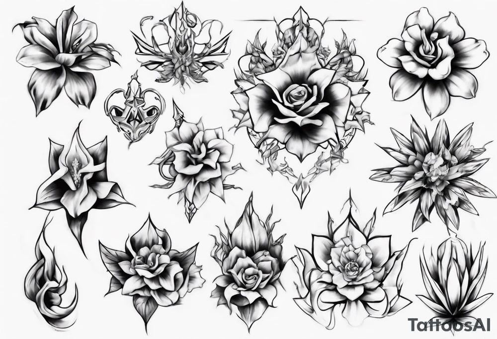 cybersigilism flor de maga tattoo idea