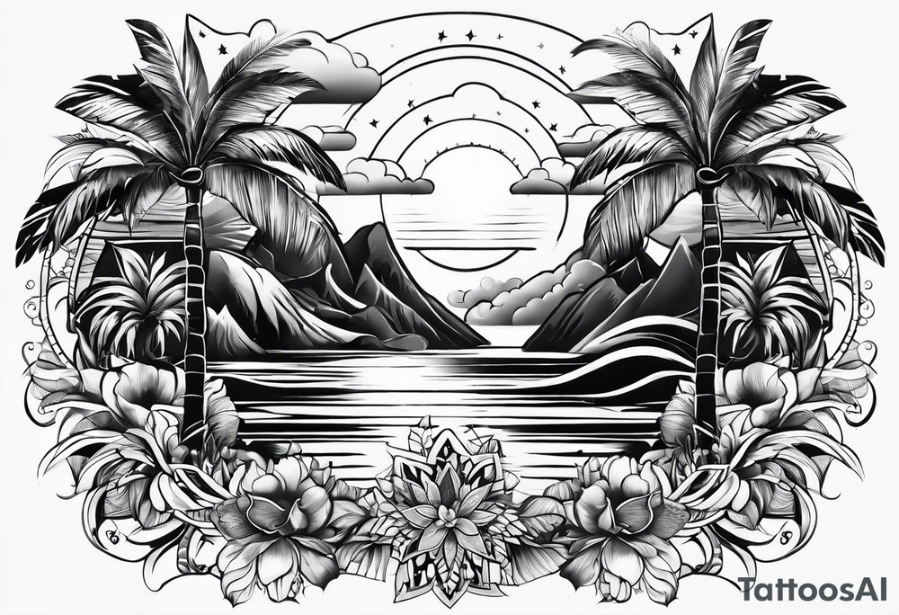 island vibes tattoo idea