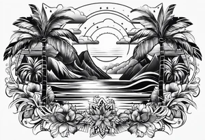 island vibes tattoo idea