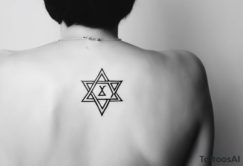 christian hebrew, minimalist tattoo idea