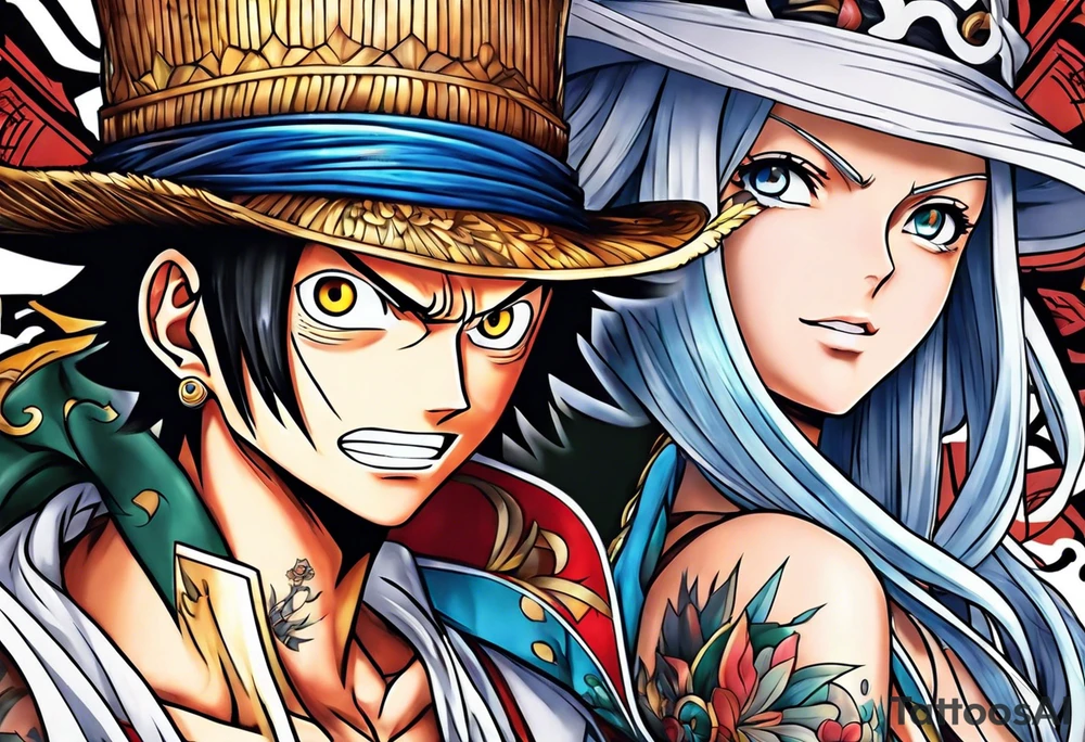 one piece anime tattoo idea
