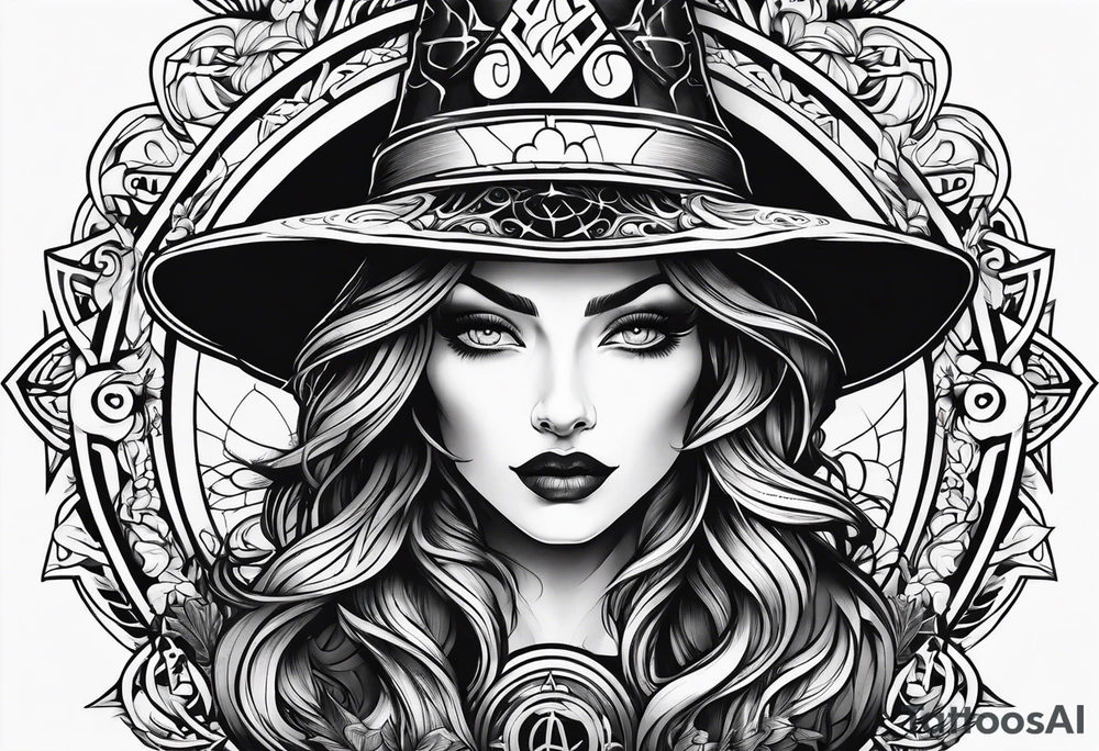 Witch symbol tattoo idea
