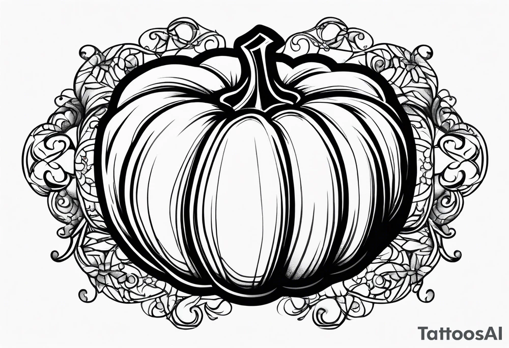 pumpkin tattoo idea