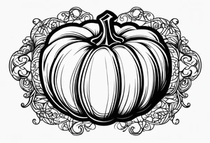 pumpkin tattoo idea