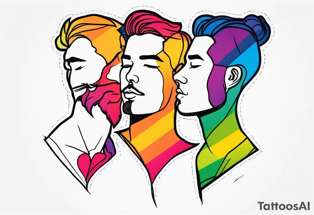 Gay couple tattoo idea