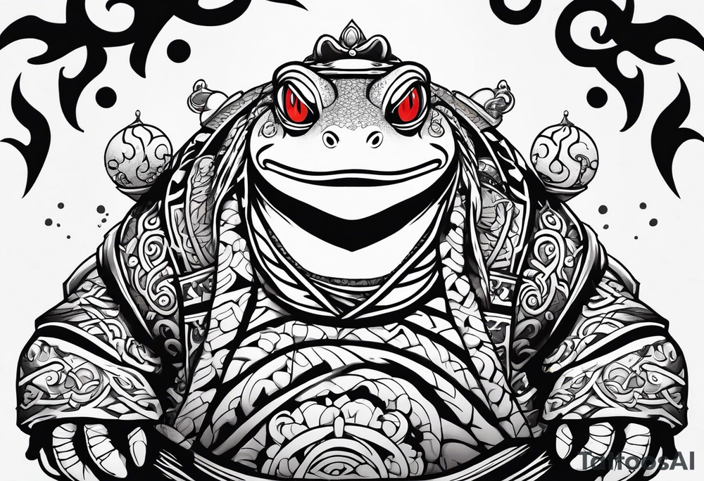 Jiraiya Naruto Gamakichi toad tattoo idea