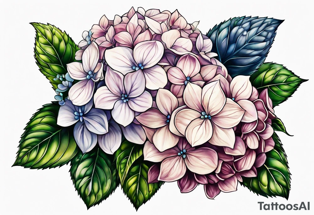 Hydrangea tattoo idea