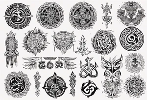 Slavic symbols tattoo idea
