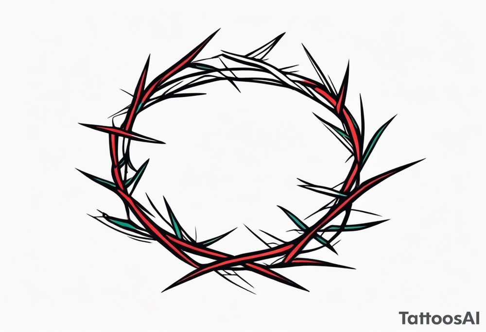 Crown of thorns tattoo idea