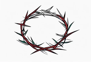 Crown of thorns tattoo idea