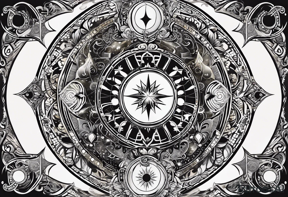 Astrology, Gemini, Natal Chart, angelic, soul mates, vision, planetary, ying yang, the moon, third eye, mystical
armband tattoo idea