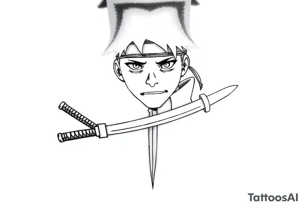 Naruto in a kunai tattoo idea