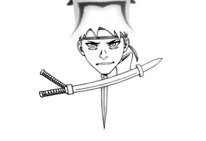 Naruto in a kunai tattoo idea