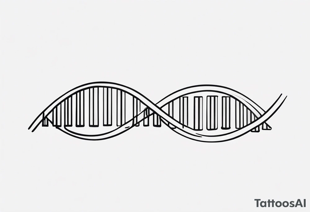 DNA strand tattoo idea