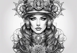 Steampunk ictheus tattoo idea