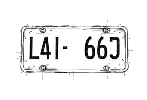 License plate tattoo idea