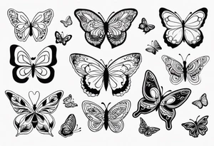 butterflies, quotes tattoo idea