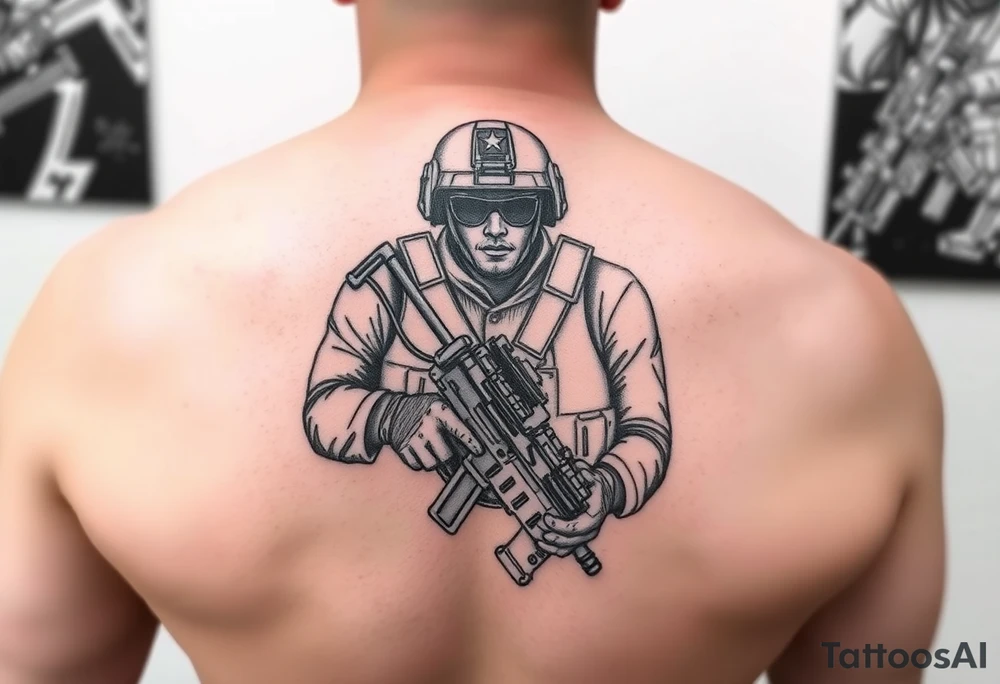Army Soldier tattoo idea