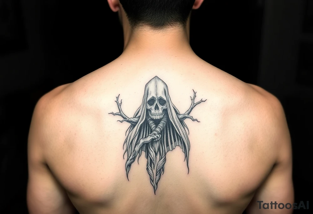 Forest ghost with snoofkin form tattoo idea