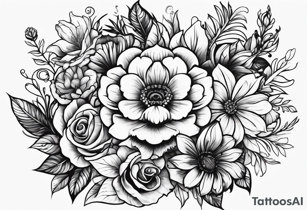 de la soul flowers tattoo idea