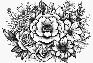 de la soul flowers tattoo idea