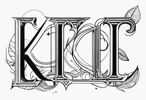 The letters KOTC tattoo idea