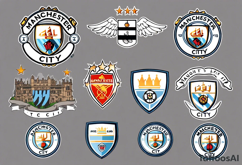 Manchester City fan logo tattoo idea