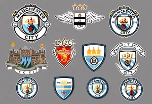 Manchester City fan logo tattoo idea