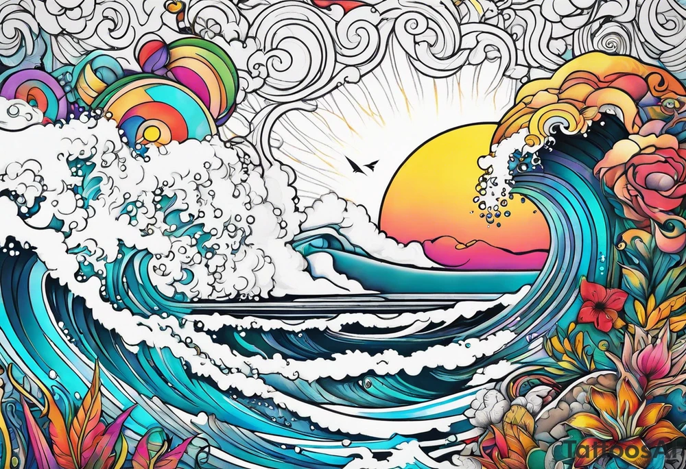 Beach tattoo idea