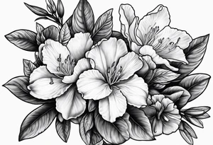 single azalea by itself tattoo idea
