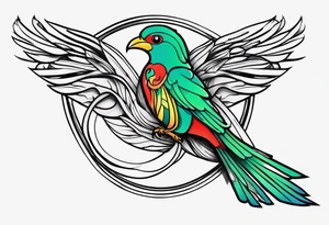 Quetzal tattoo idea