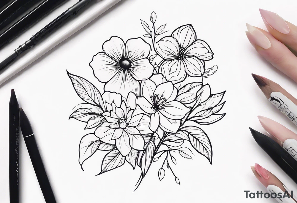Flowers tattoo idea