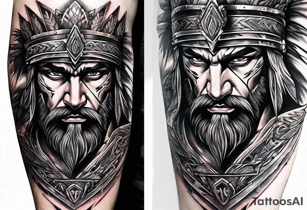 Warrior, brotherhood, loyalty tattoo idea