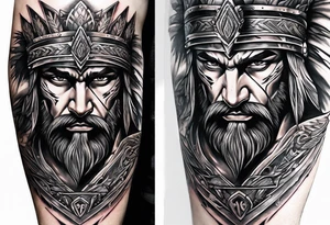 Warrior, brotherhood, loyalty tattoo idea