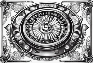 casino glass tattoo idea