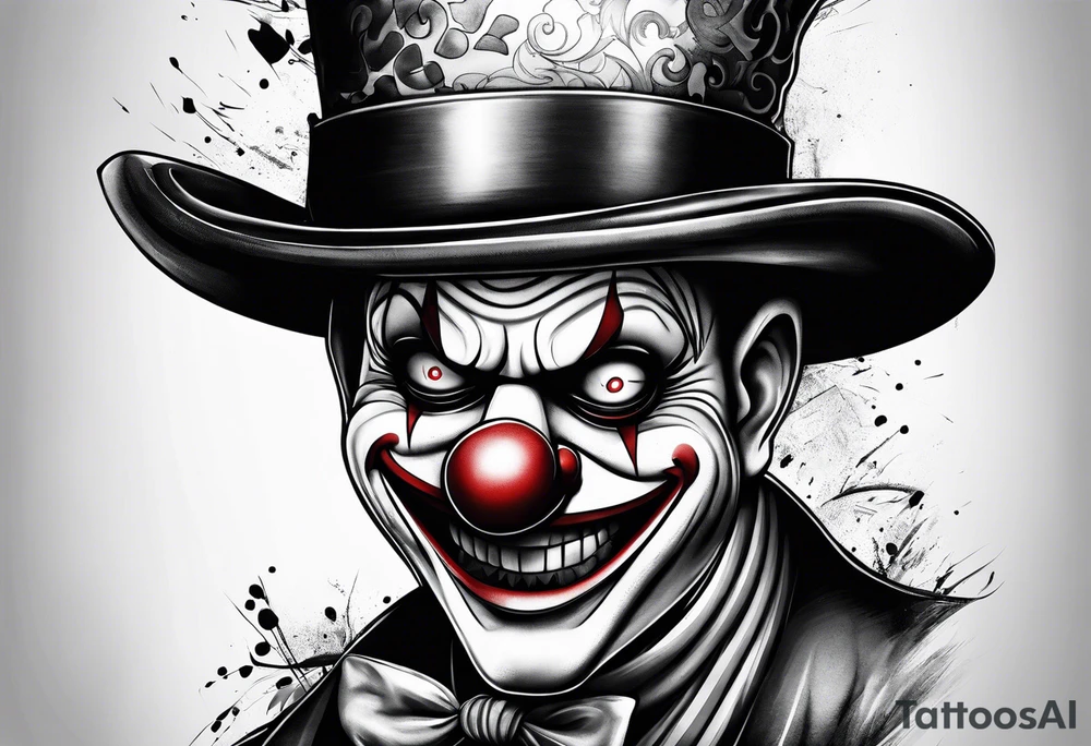 buggie the clown from one piece tattoo idea