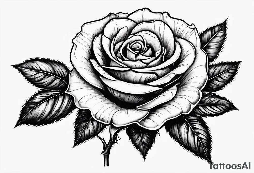 a human hand holding on to a single, long stem rose stem tattoo idea
