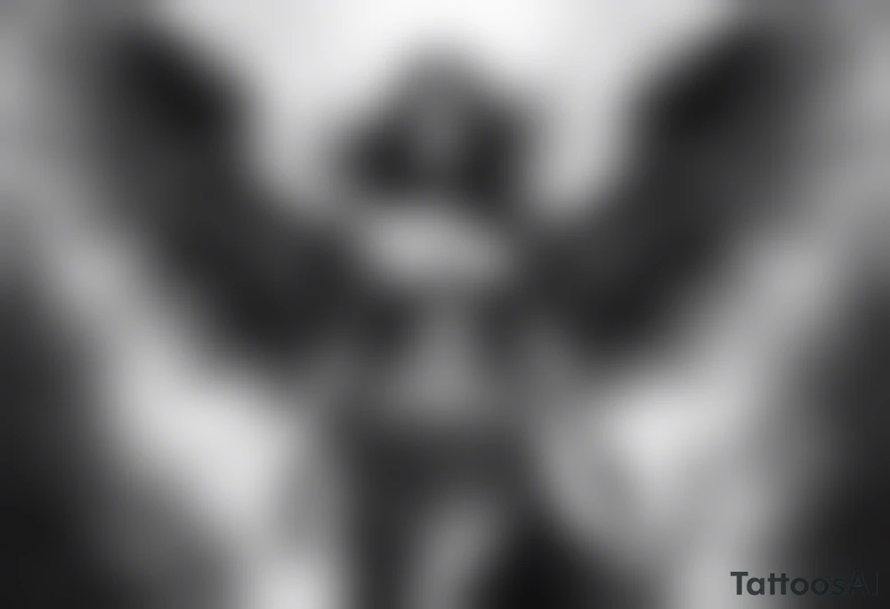 fallen angel tattoo idea