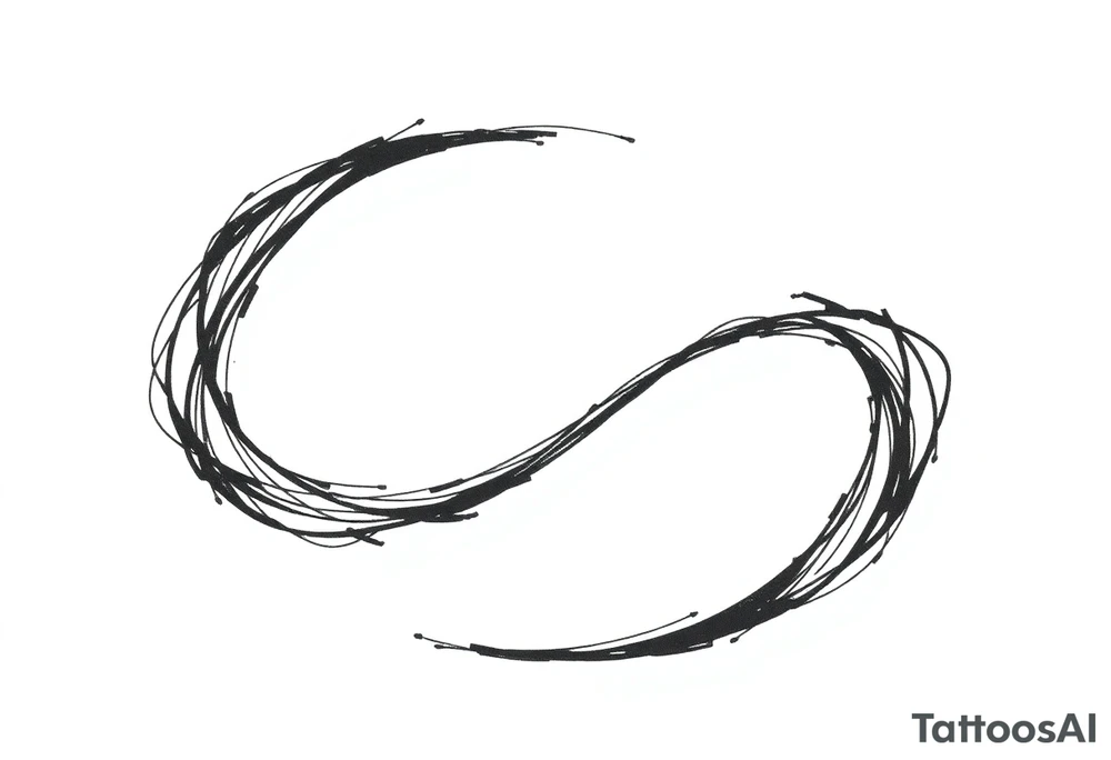 Infinity loop as sketch tattoo idea