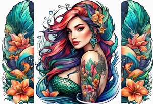 Mermaid tattoo idea