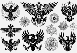russian eagle tattoo idea