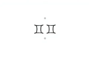 Gemini stars constellation tattoo idea