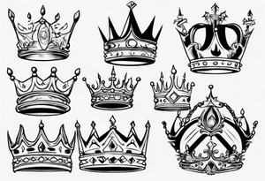 crown tattoo idea