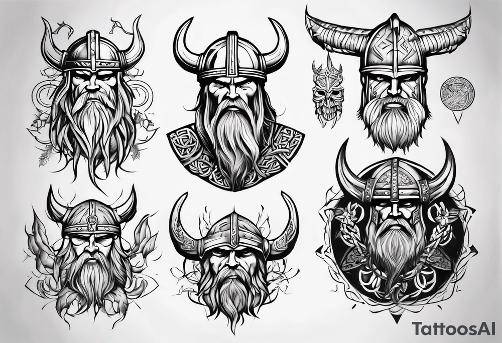 Viking without tattoos full body tattoo idea