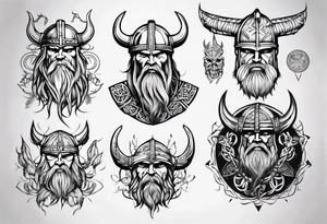 Viking without tattoos full body tattoo idea
